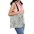 thumbnail image 2 of ABPHQTO Floral Roses On White Background Canvas Bag Reusable Tote Grocery Shopping Bags Tote Bag 14x16 inch, 2 of 2