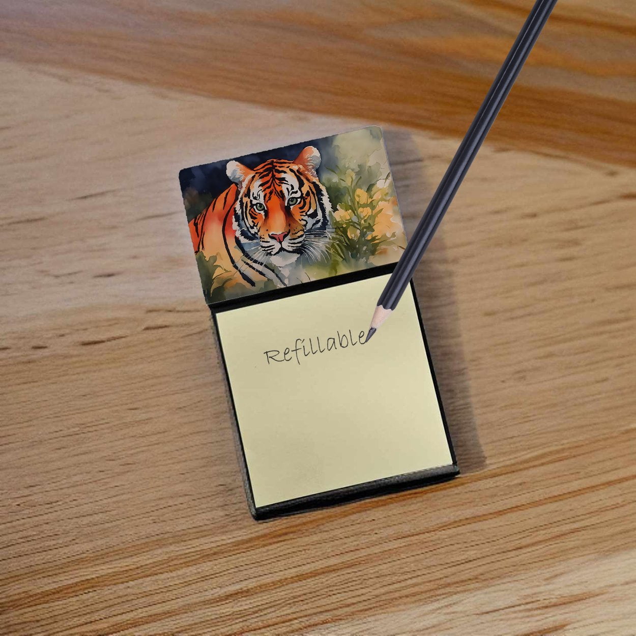 Tiger Sticky Note Holder 3.25 in x 5.25 in