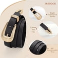 thumbnail image 6 of JASGOOD Women's Western Skinny Belt with Carving Buckle Cowgirl Cowboy Waist Belt for Jeans Dresses, 6 of 11