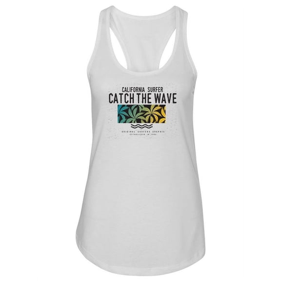 Catch The Wave! California Tank Women -Image by Shutterstock, Female XX-Large