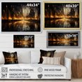 thumbnail image 4 of Designart "New York Nighttime Urban Shade" City Buildings Floater Framed Wall Art Living Room, 4 of 5