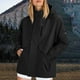 thumbnail image 1 of Chaquetas y abrigos casuales con capucha de manga larga para mujer, chaqueta impermeable con capucha y bolsillo con cremallera para primavera e invierno, ropa de montañismo al aire libre, chaqueta dep, 1 of 9