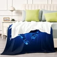 thumbnail image 4 of Blanket Blue Beetle for Boys Girls Lightweight Kids Throw Blanket Cute Soft Blankets Flannel Plush Blankets Gifts 40x50in, 4 of 7