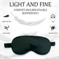 thumbnail image 3 of Double-sided simulation silk sleeping eye mask, made of simulation silkblack, 3 of 4
