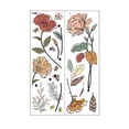 thumbnail image 2 of Flores rústicas Pegatina de pared Floral Wall Decal Sofá Sofá Fondo PVC Decoración del hogar extraíble para baño de cocina, 2 of 9