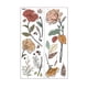 thumbnail image 3 of Pegatina de pared de flores rústicas Papatín de pared extraíble Arte de pared de mariposa para limpiar la calcomanía de pared floral decoración del, 3 of 8