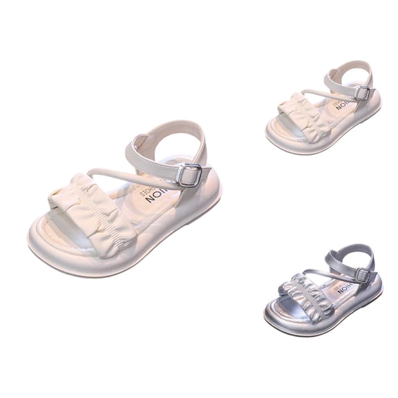 Toddler Girl Sandals and Beach Shoes, Summer Footwear for Everyday Wear, Lightweight Breathable Casual School Outdoor Shoes for Kids Age 4-12