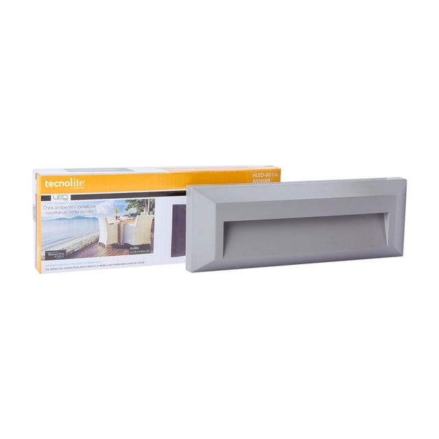 Lámp Exterior LED Tecnolite Para Sobreponer 1.5 W Luz Blanca negro