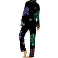 thumbnail image 4 of Xihbxyly Christmas Pajamas for Women, Women's Christmas Printed Pajama Set for Daily Home Wear Two-Piece Pajama Set with Pocket, 4 of 6