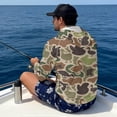 thumbnail image 4 of Bulopur Men’s Fishing Sun Hoodie with Mask, UPF 50+ UV Protection Long Sleeve Shirt Camo Hunting Duck Print Quick Dry Breathable Top for Boating, Hiking and Outdoor Activities, 4 of 8