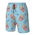 thumbnail image 4 of Fuzoiu I Am A Fan Popcorn Print Men's Beach Shorts,Men's Swim Trunks,Quick Dry Board Shorts with Pockets,Men's Bathing Suits for Surfing, Running, and Casual Wear-3X-Large, 4 of 6