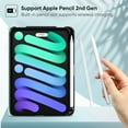thumbnail image 4 of Fintie Case for iPad Mini 6 Generation 2021, Multi-Angle Folio Smart Stand Cover w/Pencil Holder & Pocket, Auto Sleep/Wake, 4 of 7