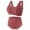 Wine, variant on TAGOLD Womens Plus Size Bra,Summer Casual Bras for Womens,Casual Sexy Front Button Shaping Cup Shoulder Strap Underwire Bra Plus Size Bra Underwear Set