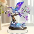 thumbnail image 4 of Animal Statues Decorative Ornament Home Decors Flower Branch Bird Figurines, 4 of 15