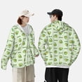 thumbnail image 6 of Kll Green Avocado Print Men'S Women’s Upf 50+ Sun Protection Outdoor Hoodie Jacket Long Sleeve Fishing Hiking Performance Shirt- Large, 6 of 8