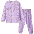 thumbnail image 2 of Gaexia Girls Fall Outfits ,Dinosaur Pajama Set for Kids Long Sleeve Sleepwear Boys Girls Comfortable Jammies 2-9 Years Cute Dino Print Outfit, 2 of 3