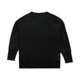 thumbnail image 3 of Women's Mitchell & Ness  Black Green Bay Packers Delineate Mineral Wash Crewneck Sweatshirt, 3 of 3