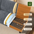 thumbnail image 6 of Patbrela 83" Corduroy Sofa, Loveseat Sofa with Extra Deep Seat Couches, Comfy Upholstered Couch for Living Room, No Assembly with 2 Pillows, Gray, 6 of 10
