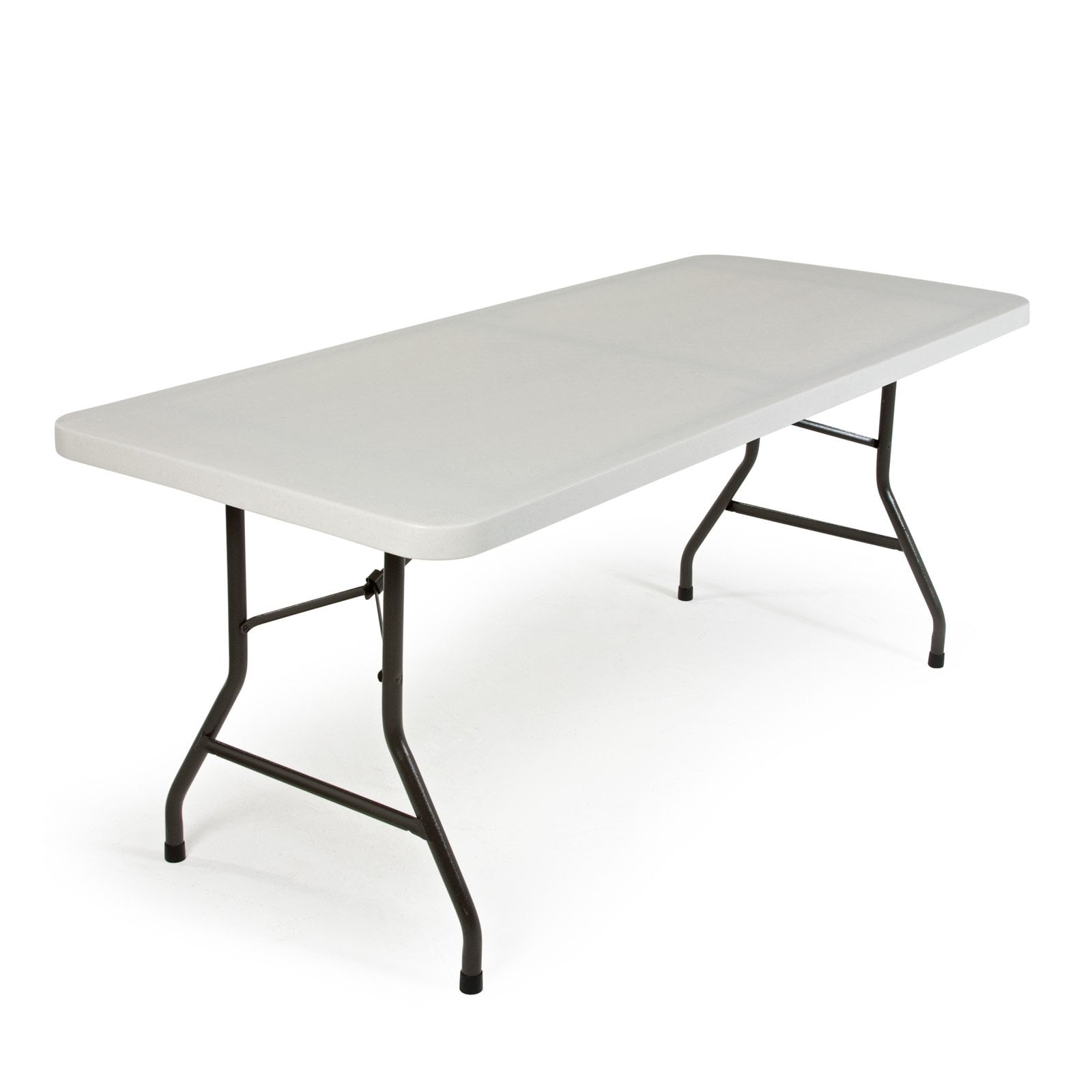 ZIMMER Personal Folding Table Sturdy And Durable Steel Frame Legs White 