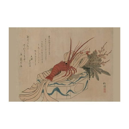 Buyenlarge Decoration - New Year's Decoration Lobster Print (Unframed Paper Print 20x30)