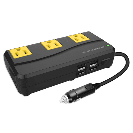 SCOSCHE PI200PS-1 200 Watt portable Power Inverter  