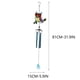 thumbnail image 3 of RKSTN Wrought iron painted wind chimes Owl Iron Glass Painted Ornaments Wind Chime Garden Courtyard Crafts Pendant, 3 of 7