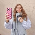 thumbnail image 2 of Caseco Mag-Safe iPhone 13 Pro Max Pink Checkerboard Print Case, 2 of 5