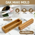 thumbnail image 6 of UR Happy Place Luxury Sushi Making Kit for Beginners Home Use -All Natural Wood Products,15PCS, 6 of 16