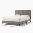 thumbnail image 7 of Dove Tufted Upholstered Platform Bed - Tungsten Gray - Queen, 7 of 7
