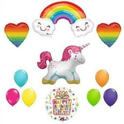 The Ultimate Rainbow Hearts Full Body Unicorn Birthday Party Supplies