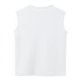 thumbnail image 4 of WERYOUNG Girls Solid Color Sleeveless Crewneck Vest T-Shirts Tops Tee Clothes Children Stylish, 4 of 5
