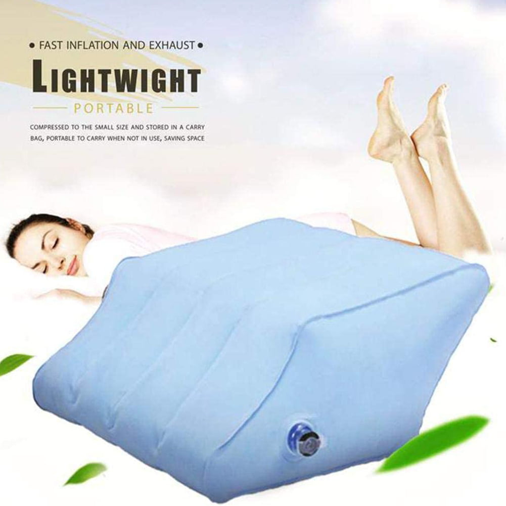 Portable Inflatable Leg Pillow Wedge Pillow Knee Pillow Foot Pillow  Elevation Leg Pillows for Travel Camping Sleeping