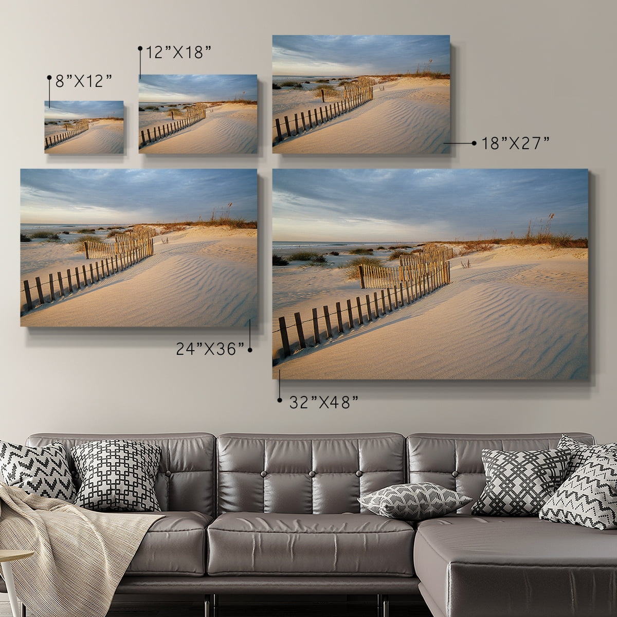 Wexford Home Huntington Horizon Premium Gallery Wrapped Canvas, 32" x 48" - Ready to Hang