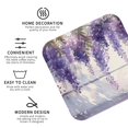 thumbnail image 4 of Disketp Lavender Blooms Window Funny Coasters,6 Pcs Leather Coasters with Holder, Perfect Housewarming Hostess Gifts,Protect Furniture from Water Marks Scratch and Damage,Square, 4 of 7