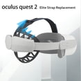 thumbnail image 2 of IBAOLEA Design Upgraded Elite Strap for Oculus Quest 2, Head Back Pad Reduce Head Pressure, Enhanced Support and Comfort in VR Gaming WHITE -, 2 of 9