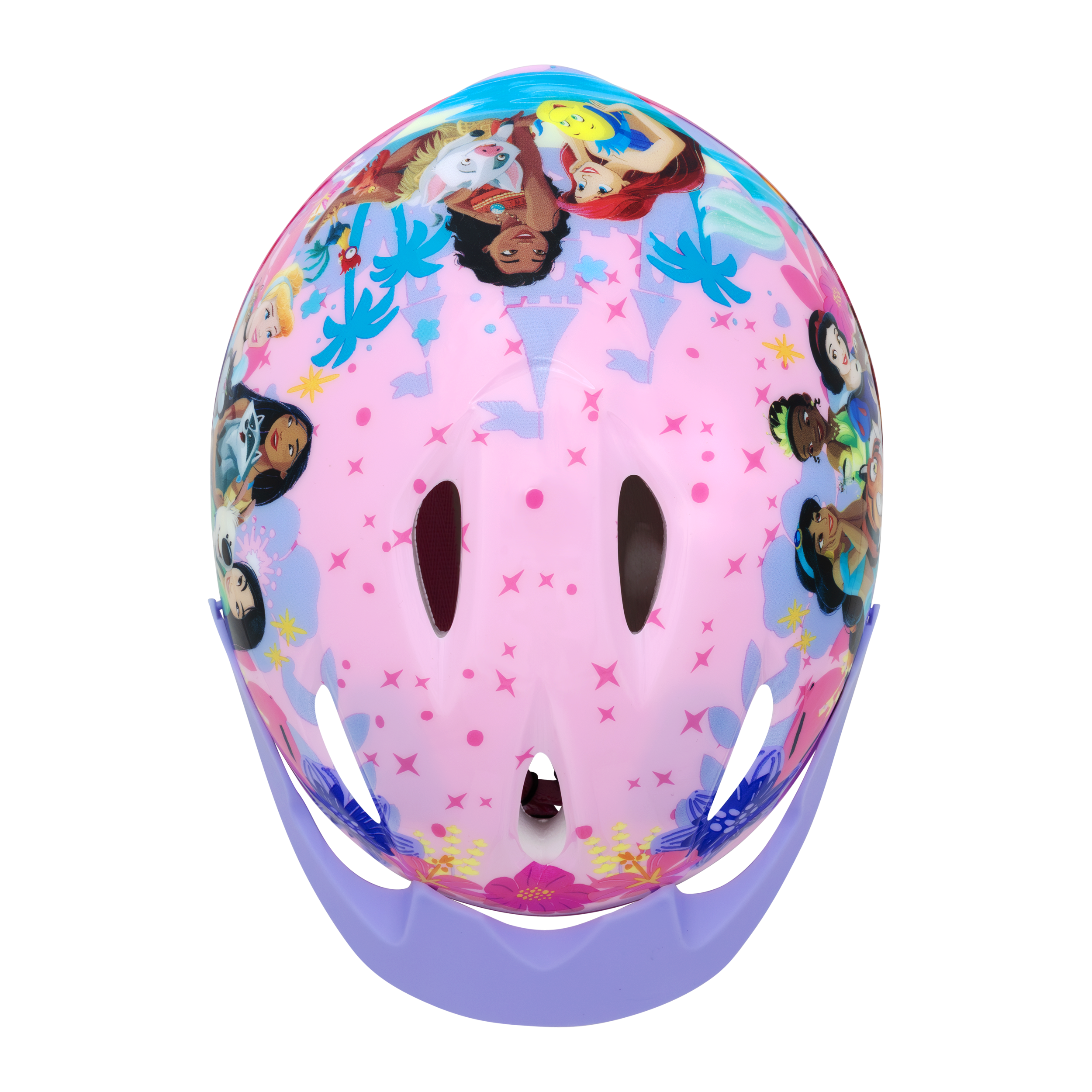 Disney Princess Kids Bike Helmet with Adjustable Fit for Ages 5+