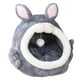 thumbnail image 4 of Cama cueva para gatos, cojín suave, lavable, cómodo, cálido y extraíble para mascotas y cerdos Gris Grande Yuyangstore Cama para perros y gatos de peluche, 4 of 8