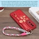 thumbnail image 4 of Correa de muñeca para teléfono tejida Uxcell, 2 piezas de pulsera de teléfono celular (Blanco/Gris/Rojo), 4 of 5