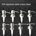thumbnail image 6 of Gerich Soap Dispenser Pump Head Replacement, Lotion Bottle Dispenser Soap Dispenser Press Head, 304 Stainless Steel Liquid Lotion Pump Spare for Kitchen Bathroom, Silver, 6 of 6