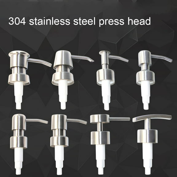 New Lotion Pump Head Replacement Parts 304 Stainless Steel Shampoo Pump Head Liquid Soap Dispenser Pump Soap Dishes & Dispensers A Smile Home