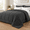 Grey-Oversized King(120''x120''), variant on Oversized King Plcomforter 128''x120'' - Extra Large All Seasons Down Alternative Lightweight Quilted Duvetert With Corner Tabs Da