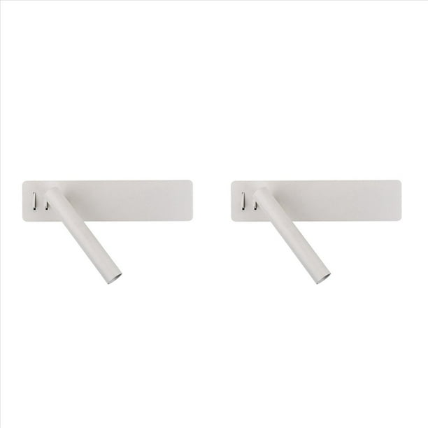 2X Moderno Aplique de Pared Lámpara de Noche Hogar Sala de Estar Decoración Lectura Iluminación Interior LED Dormitorio Pasillo Luz de Noche FixtureA