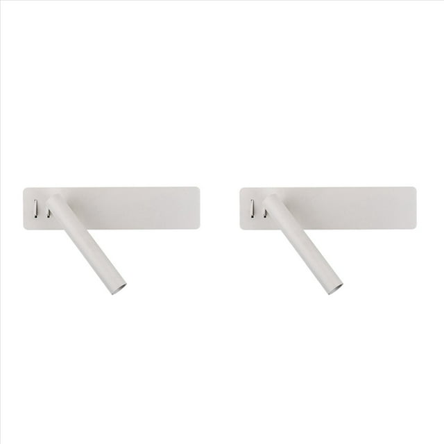 2X Moderno Aplique de Pared Lámpara de Noche Hogar Sala de Estar Decoración Lectura Iluminación Interior LED Dormitorio Pasillo Luz de Noche FixtureA