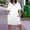 White, variant on Aloohaidyvio Fall Dresses for Women ,Plus Size Dress for Women Summer Casual Sundresses Pocket Knee Short Sleeve