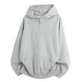 thumbnail image 3 of Momasggi Men's Quarter Zip Hoodies Loose Fit Long Sleeve Drop Shoulder Hooded Sweatshirt Fashion Solid Color Pullover Tops Oversized Hoodie with Pockets Gray M, 3 of 4