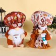 thumbnail image 2 of 2 piezas de gorro de chef, taza de café, accesorios para muñecas, lindo muñeco enano de pie Rudolph, decoración, 2 of 5