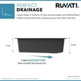 thumbnail image 2 of Ruvati Rvg1033 Epigranite 33" Undermount Single Basin Granite Composite Kitchen Sink, 2 of 12
