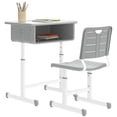 thumbnail image 1 of Qaba Kids Desk and Chair Set, Height Adjustable Children Study Desk and Chair, 1 of 10