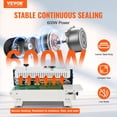 thumbnail image 2 of VEVOR Continuous Bag Band Sealing Machine Horizontal Band Sealer Carbon Steel, 2 of 9