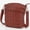 Burgundy1, variant on MIRZEE Women's PU Leather Crossbody Purse, Small Shoulder Handbag with Adjustable Strap, Double Compartments Zipper Casual Daily Shoulder Bag